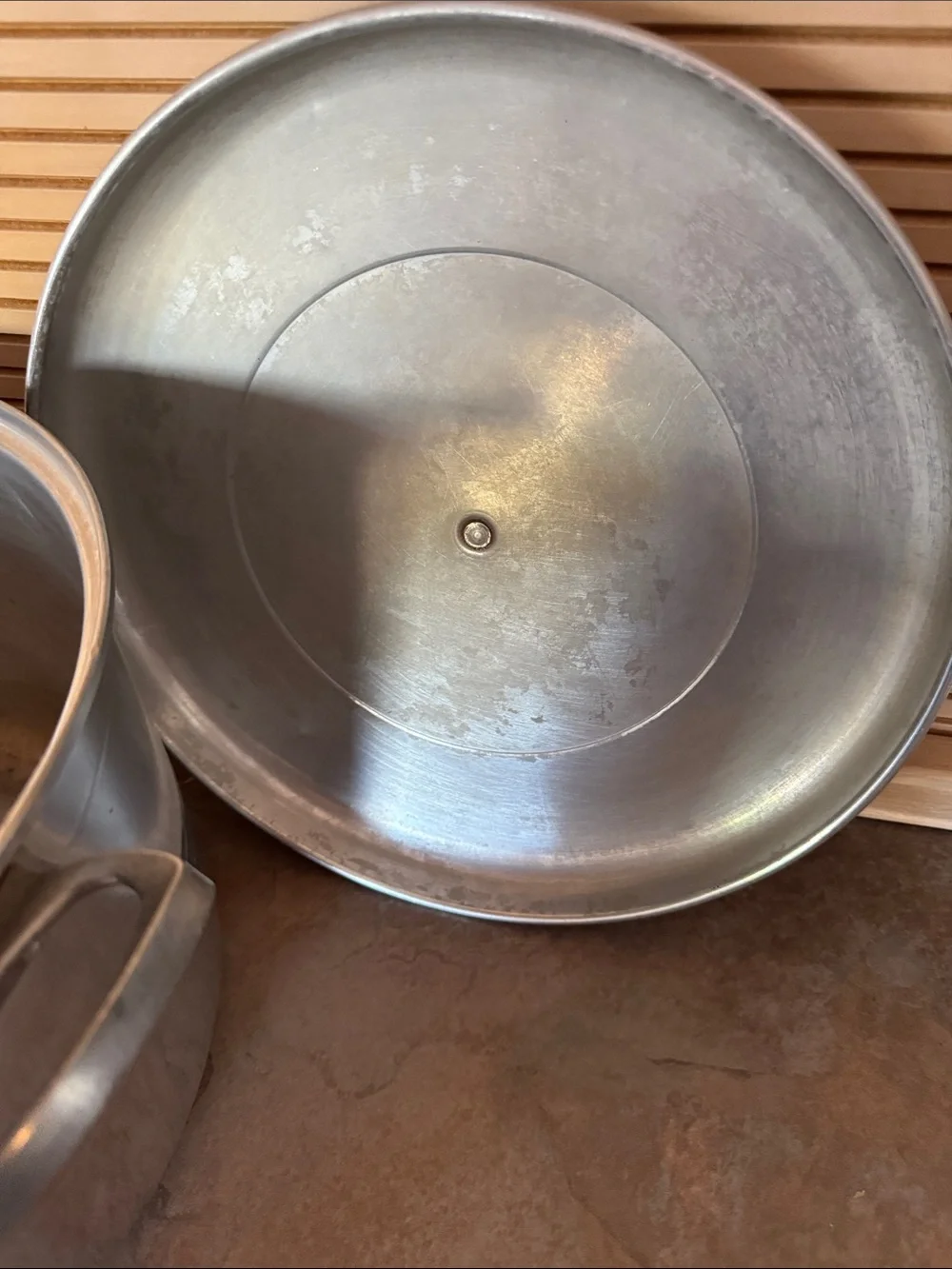 Vintage Aluminum Comet Stock Pot with Lid  8 quart
